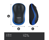 Logitech M185 niebieska - 69076 - zdjęcie 10